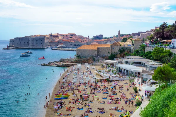 Beach Scene, Dubrovnik — Stockfoto