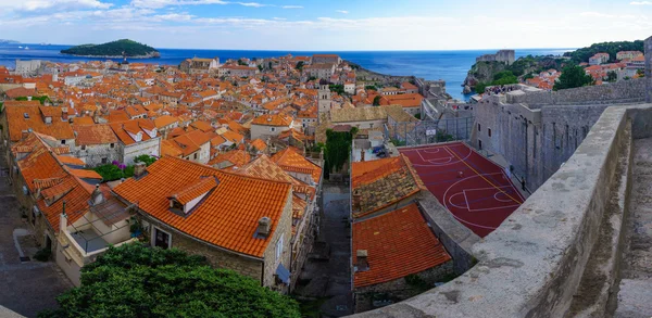 Oude stad Panorama, Dubrovnik — Stockfoto