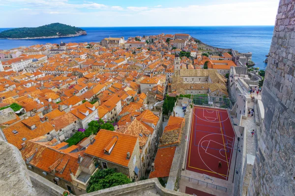 Gamla staden och väggar, Dubrovnik — Stockfoto