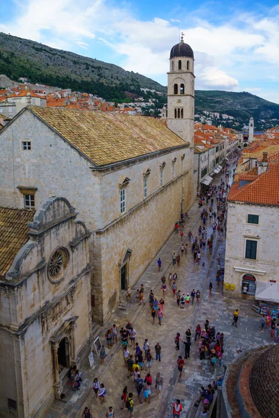 Escena de la calle principal, Dubrovnik —  Fotos de Stock