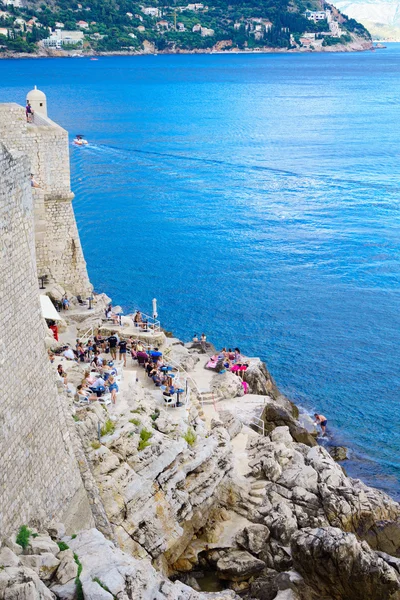 Cafe Scene, Dubrovnik — Φωτογραφία Αρχείου