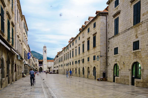 Scène de rue principale, Dubrovnik — Photo