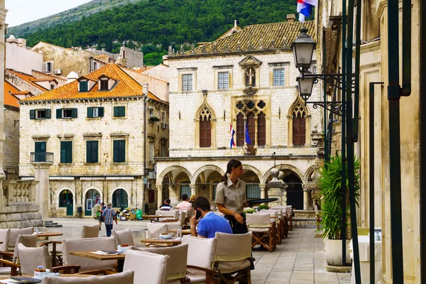 Кафе Сцена, Дубровник — стоковое фото