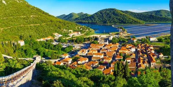 Panoramic view of Ston — Φωτογραφία Αρχείου