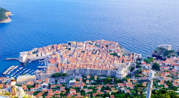 Dubrovnik från ovan — Stockfoto