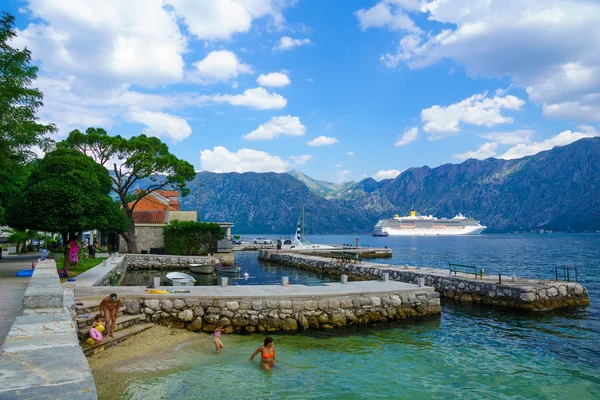 Strand-Szene, prcanj — Stockfoto