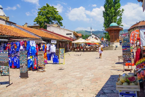 Уличная сцена, Сараево — стоковое фото