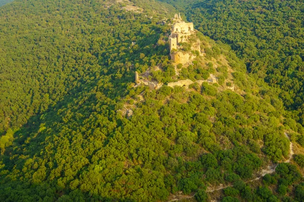 Nahal Kziv και η κάστρο Montfort — Φωτογραφία Αρχείου