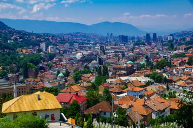 Çatı görünümü eski Merkezi Saraybosna
