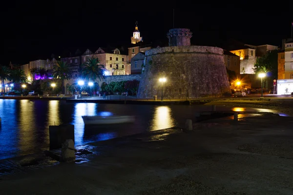 Korcula město - západní strana — Stock fotografie