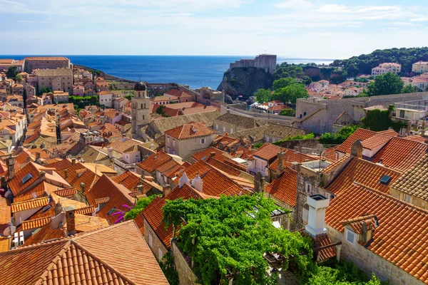 Gamla staden och väggar, Dubrovnik — Stockfoto