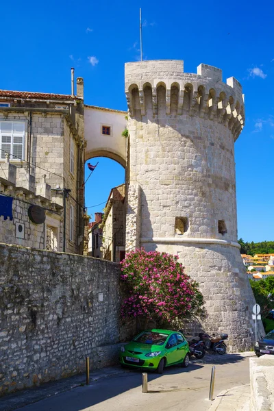 The Zakerjan tower, Korcula, Croatia — Stock Photo, Image