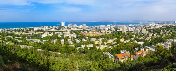 Innenstadt Haifa, Hafen und Bucht — Stockfoto