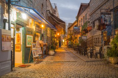 Alley Scene, Safed (Tzfat) clipart