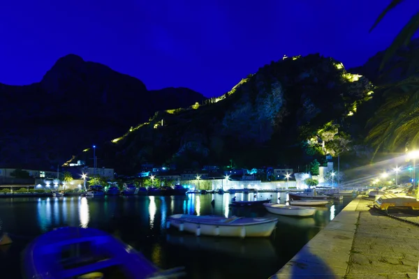 Nachtansicht in Kotor — Stockfoto