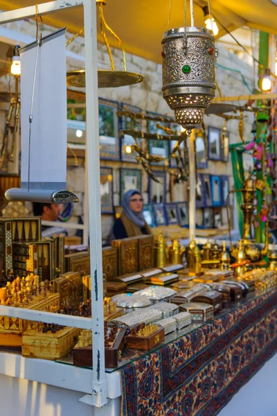 Vánoční trh scénu, Nazareth — Stock fotografie