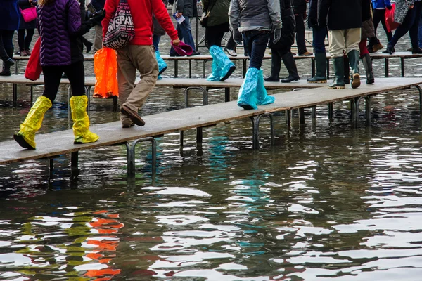 Acqua Alta, Venecia — Foto de Stock