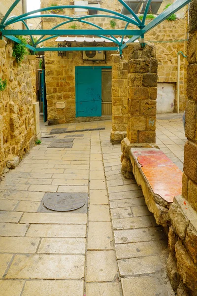 Un callejón en la ciudad vieja, en Acre — Foto de Stock