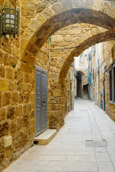 An alley in the old city, in Acre — Stock Photo, Image