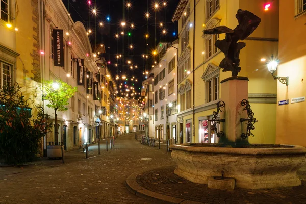 Strada a Natale, Zurigo — Foto Stock