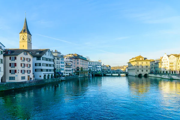 Limmat rivier, Zürich — Stok fotoğraf