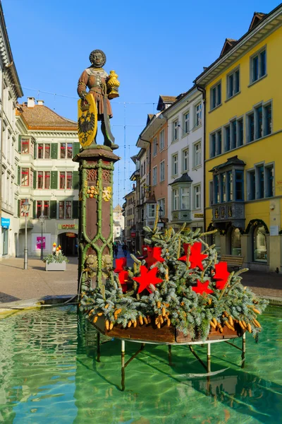 Moor fountain in Schaffhausen — стокове фото