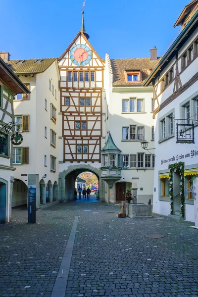 Painted facades, in Stein am Rhein — Stockfoto