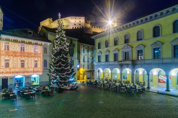 Navidad en Bellinzona — Foto de Stock