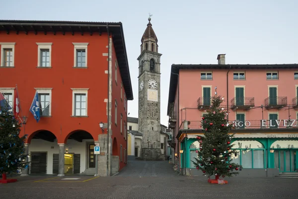 Strandpromenaden Piazza Mota, Ascona — Stockfoto