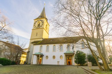 The St. Peter church, Zurich clipart