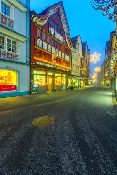 Case dipinte in Appenzell — Foto Stock