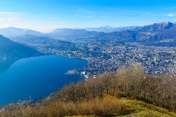 Lugano 近くのモンテ Bre — ストック写真