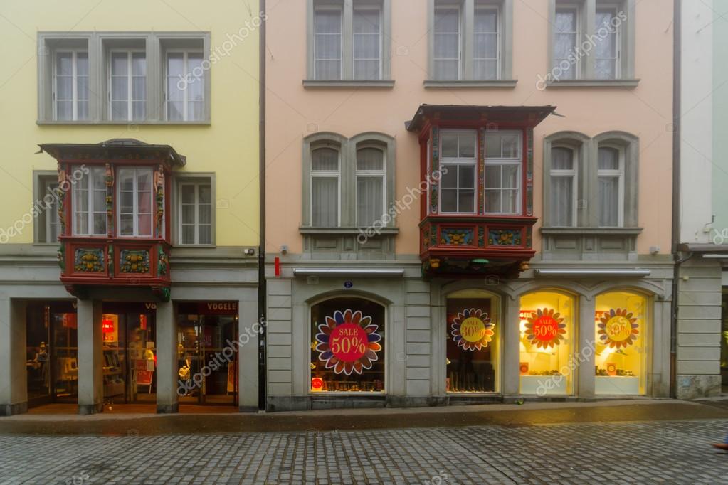 Finestre a bovindo a st. gallen — foto editoriale stock © rndms ... Finestre a bovindo