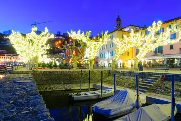 Strandpromenaden Piazza Mota, Ascona — Stockfoto