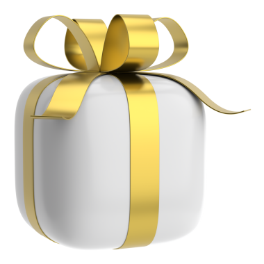 Üç boyutlu hediye kutusu. 3B illüstrasyon.