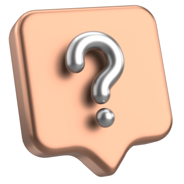 Soru işareti işareti. 3B illüstrasyon.