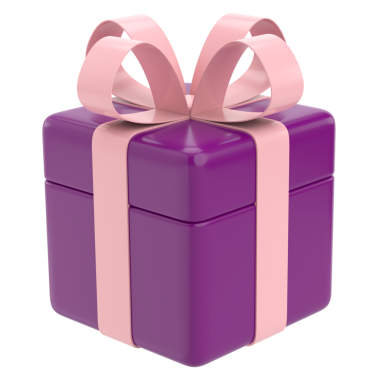 Üç boyutlu hediye kutusu. 3B illüstrasyon.