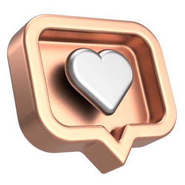 İkon gibi. Düğme gibi. 3B illüstrasyon.