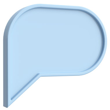 Konuşma balonu. Sohbet balonu. 3B illüstrasyon.