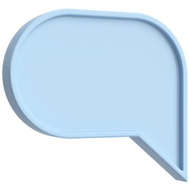 Konuşma balonu. Sohbet balonu. 3B illüstrasyon.