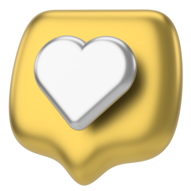 Düğme gibi. İkon gibi. 3B illüstrasyon.