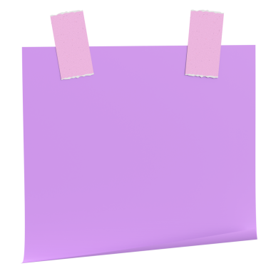 Üç boyutlu not kağıdı. Yapışkan bir not. 3B illüstrasyon.