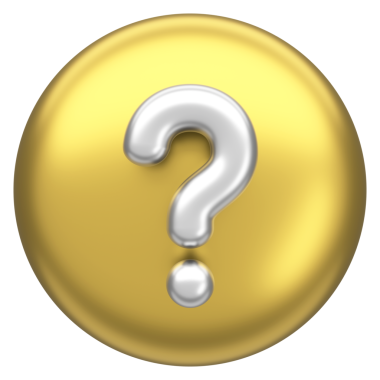 Soru işareti işareti. 3B illüstrasyon.