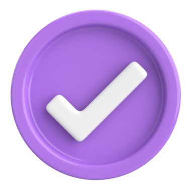 3 boyutlu onay kutusu. İşaretle. 3B illüstrasyon.