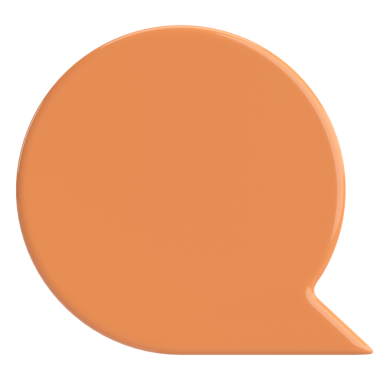 Konuşma balonu. Sohbet balonu. 3B illüstrasyon.