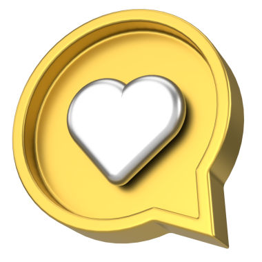 İkon gibi. Düğme gibi. 3B illüstrasyon.