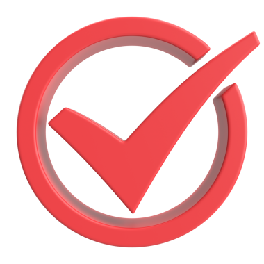 3 boyutlu onay kutusu. İşaretle. 3B illüstrasyon.