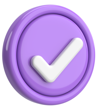 3 boyutlu onay kutusu. İşaretle. 3B illüstrasyon.