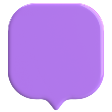 Konuşma balonu. Sohbet balonu. 3B illüstrasyon.