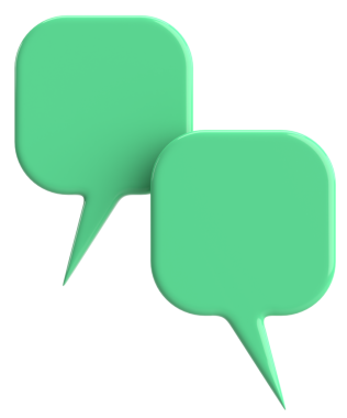 Konuşma balonu. Sohbet balonu. 3B illüstrasyon.